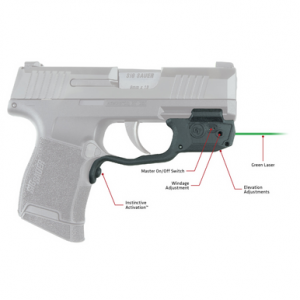 Crimson Trace LG-459G Laserguard - Black, Green Laser, Fits Smith & Wesson M&P 9EZ/M&P 380EZ/M&P 22 Compact - 0198801