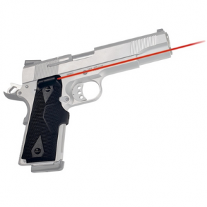 Crimson Trace LG-401 Front Activation Lasergrips - Black, Red Laser, Fits 1911 Full Size - 011200