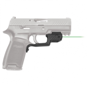 Crimson Trace LG-420G Green Laserguard - Black, Fits Sig Sauer P320/M17/M18 - 0177801