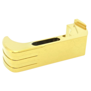Cross Armory Mag Catch Extended - Gold Anodized Aluminum, Compatible with Glock Gen4-5 - CRG5MCGD
