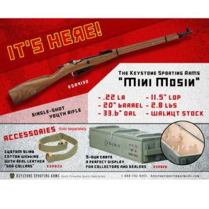 Crickett 91/30 Mini Youth - 22 LR, 1 Round, 20-inch Blued Barrel and Receiver, Hooded Front/Adjustable Rear Sights, Black Walnut Stock with 11.5-inch LOP - KSA9130