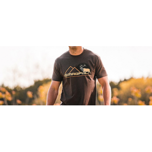 Magpul Wapiti Brown Heather Cotton/Polyester Short Sleeve Small - MAG1234203S