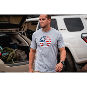 Magpul Independence Icon Athletic Gray Heather Cotton/Polyester Short Sleeve Small - MAG1281030S