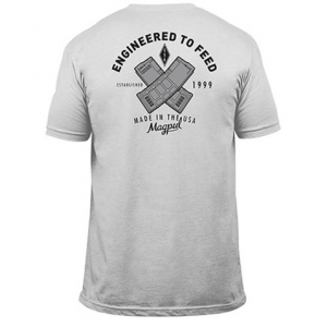 Magpul Engineered to Feed Stone Gray Heather Cotton/Polyester Short Sleeve Small - MAG1280041S