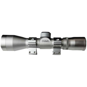 Crickett Compact Silver 4x32mm Scope, Includes Rings - KSA054S