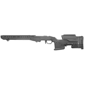 Mdt Sporting Goods Inc JAE-700 G4 Chassis Black Anodized Aluminum, Adj. Cheekrest, Interchangeable Grips, Full Length M-LOK Rail, Adj. Mag Well, Removable Panels, Rubber Palm Rest, QD Sling Cups, Fits Short Action Rem 700 - 105379BLK