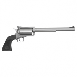Magnum Research BFR444M BFR Long Cylinder Large Frame 444 Marlin 5 Shot, 10" Brushed Stainless Steel Barrel, Cylinder & Frame, Black Hogue Rubber Grip, Exposed Hammer