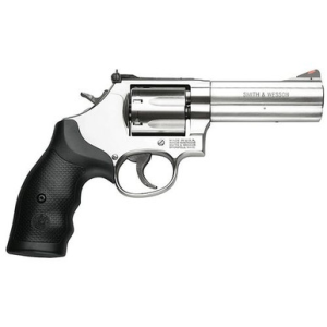 Smith & Wesson 164194 686 Plus 357 Mag 7rd 4" Stainless Steel Black Polymer Grip