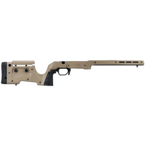 Mdt Sporting Goods Inc XRS Chassis FDE Aluminum Core with Polymer Panels, Adj. Cheekrest, M-LOK Forend, Interchangeable Grips, AICS Mag Compatible, Fits Short Action Howa 1500 - 104690FDE