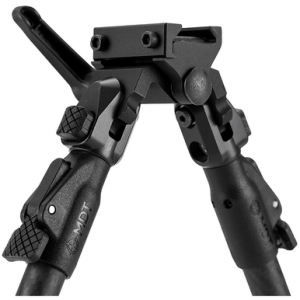 Mdt Sporting Goods Inc 105560BLK GRND-POD Black Aluminum, 4.5"-9.0", Spiked Feet, Fits Picatinny Rail