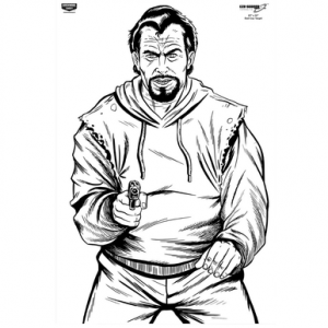 Birchwood Casey EZE-Scorer Bad Guy Silhouette Target - 37016