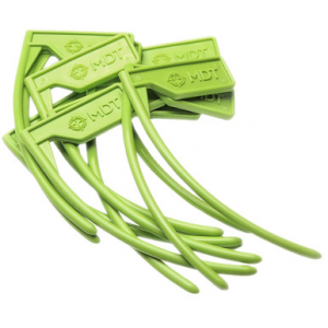 Mdt Sporting Goods Inc Chamber Flag For 22 Cal and Up Black Green 10 Pack - 104544GRN