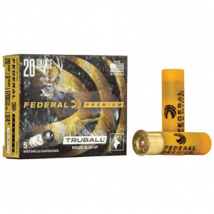 eral PB209RS Premium Vital-Shok TruBall 20 Gauge 3 3/4 Oz Rifled Slug Shot 5 Bx/ 50 Cs Ammo