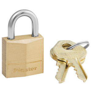 Master Lock Padlock Open With Key Gold Brass - 120D