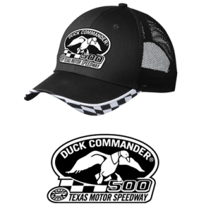 Duck Commander Sports Cap Duck Commander Texas Motor Speedway DHDC50001 Logo Hat Mesh Black One Size Cotton/Poly Mesh