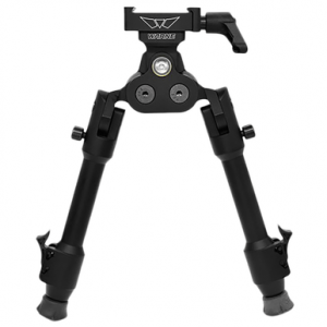 Warne 7924M Skyline Pro Bipod Black Anodized ARCA Interface Head with Precision Legs