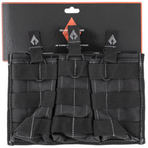 Advance Warrior Solutions Black Open Top Double Mag Pouch - AROTTMPBL
