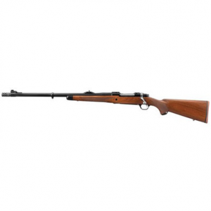 Ruger 47121 Hawkeye African 375 Ruger 3+1 23" American Walnut Satin Blued Left Hand W/Muzzle Brake