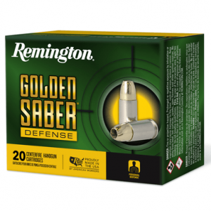 ington Ammunition 27605 Golden Saber Defense 380 ACP 102 Gr Brass Jacket Hollow Point 20 Per Box Ammo