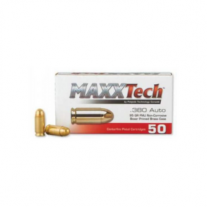 95 Grain Full Metal Jacket - 50 Rounds Per Box 20 Boxes Per Case - PTGB380B Ammo
