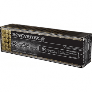 Winchester Ammo Super Suppressed 22 LR 40 gr Lead Hollow Point (LHP) - SUP22LRHP