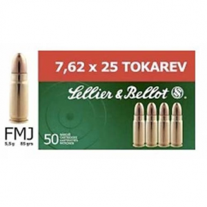  7.62x25 TOKAREV Full Metal Jacket Ammo