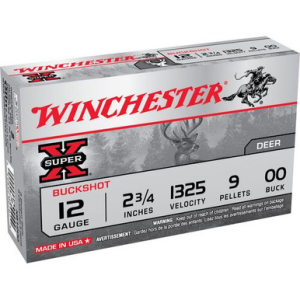 Winchester Ammo Super X 12 Gauge 2.75" 9 Pellets 00 Buck Shot - XB1200