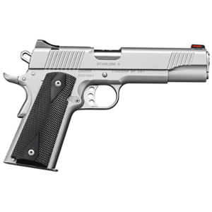 Kimber 3200007CAB Stainless II Club Bundle 45ACP 7+1 5" Satin Silver Front Serrations Stainless Steel Slide Black Synthetic Grip