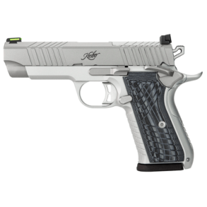 Kimber 3100012 KDS9C 9mm 15+1 4.09" KimPro Silver Front and Rear Serrations Stainless Steel Slide Gray and Black G10 Crosshatch Grip