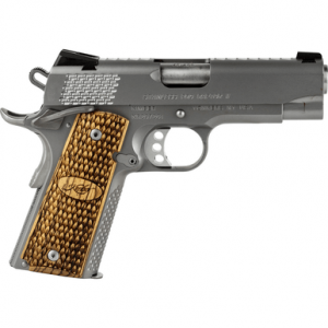 Kimber 3200365 Stainless Pro Raptor II 9mm 9+1 4" Stainless Steel Slide Satin Silver Zebrawood w/ Scale Pattern and Kimber Logo Grip
