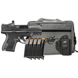 Kimber 3800027 R7 Mako OI Bundle 9mm 10+1 3.37" FNC Stainless Steel Slide Molded Stippling Crimson Trace CT-1500 Optic