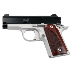 Kimber 3300099 Micro 9 Two-Tone 9mm 7+1 3.15" Matte Black Steel Slide Aluminum Rosewood Grip