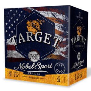 el/eurosports Llc ANSLR208 Target Low Recoil 20 Gauge 2.75 3/4oz 8 Shot 25 Per Box Ammo