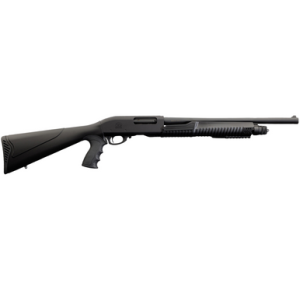 Chiappa Firearms 301 Full Size Frame 12 Gauge Pump Shotgun with 18.50" Black Steel Barrel, Black Aluminum Receiver, Black Fixed Synthetic Stock, Black Polymer Grip - 930.294