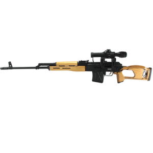 Century Arms RI035VN PSL w/Optic 7.62x54mmR 10+1 24.50" Black Steel Barrel & Receiver, Black Wood Skeletonized Stock