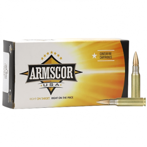 scor AC3082N USA 308Win 168gr Hollow Point Boat Tail 20 Per Box Ammo