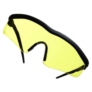 Allen 2379 Guardian Shooting Glasses Adult Yellow Lens Anti-Scratch Polycarbonate Black Frame