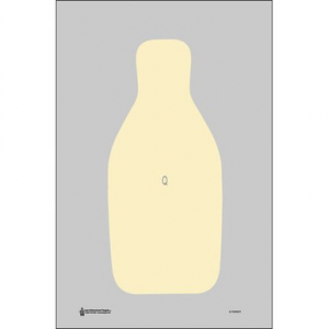 Action Target QT100 Q-T Qualification Target Center Mass Hanging Paper Target 22.50" x 34.50" 100 Per Box