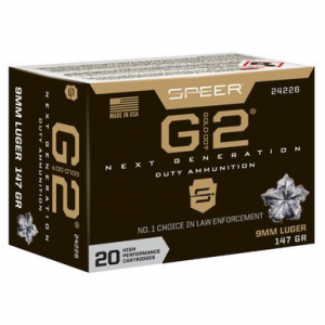 er 24226 Gold Dot G2 9mm Luger 147 Gr G2 20 Bx/ 10 Cs Ammo