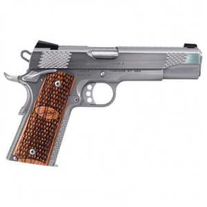 Kimber 3200181CA Stainless Raptor II (CA) 45 ACP 8+1 5" Brush Polished Front Serrations Stainless Steel Slide