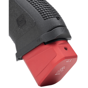 Strike Industries Extended Mag Plate Fits Glock G17/22, Red - EMPALG17RED