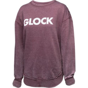 Glock AP95900 Women's Retro Fleece Vintage Wash Maroon Long Sleeve 2XL
