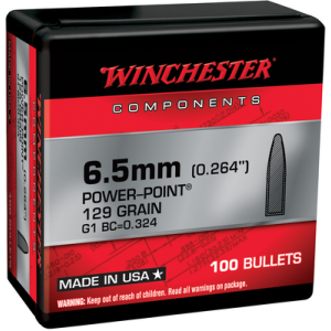 Winchester Ammo Power-Point 6.5 Creedmoor 129 gr - WB65PP129X