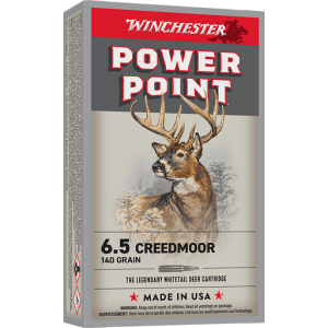 Winchester Ammo Power-Point 6.5 Creedmoor 140 gr - X652