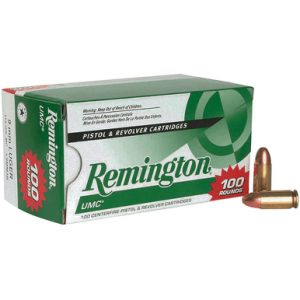 Remington 23765 UMC Value Pack 9mm Luger 115 gr Full Metal Jacket (FMJ) 100 Per Box Ammunition