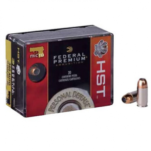 eral P380HST1S Premium Personal Defense HST Micro 380 ACP 99 Gr HST Jacketed Hollow Point 20 Bx/ 10 Cs Ammo