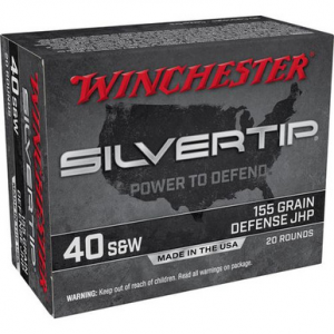 chester Silvertip 40 S&W 155 Gr Silvertip Jacket Hollow Point 20 Per Box Ammo