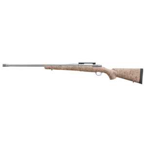 Ruger 57153 Hawkeye FTW Hunter Full Size 6.5 PRC 4+1 24" Matte Stainless Steel Threaded Barrel Matte Stainless Stainless Steel Receiver Picatinny Rail HS Precision Speckled Tan/Black Synthetic Stock Right Hand