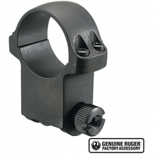 Ruger 90280 6BHM Scope Ring Matte Black 1" Extra High
