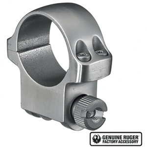 Ruger 90282 4K Scope Ring Silver 1" Medium